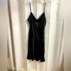 Express Black Satin Chemise